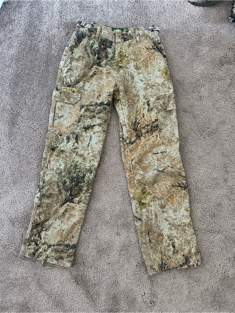 Cabelas Camo Cargo Pants Youth XL (14)